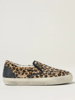 Sneakers VCE Penstar Golden Goose in cavallino animalier