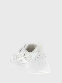 Sneakers Viv On The Run Roger Vivier in pelle e mesh con fibbia gioiello