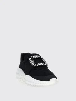 Sneakers Viv' Run Light Roger Vivier in mesh con fibbia gioiello