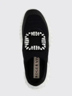 Sneakers Viv' Run Light Roger Vivier in mesh con fibbia gioiello