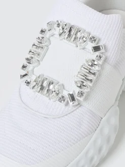 Sneakers Viv' Run Light Roger Vivier in mesh con fibbia gioiello