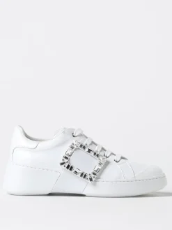 Sneakers Viv' Skate Roger Vivier in pelle con fibbia gioiello