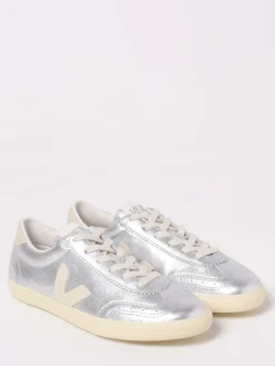 Sneakers Volley Veja in pelle laminata con motivo brogue