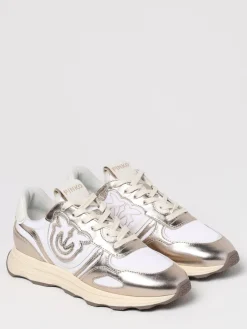 Sneakers Zoe Pinko in pelle laminata e nylon
