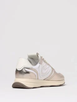 Sneakers Zoe Pinko in pelle laminata e nylon