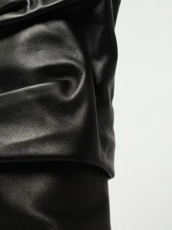 Stivale Anok Amina Muaddi in pelle arricciata