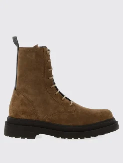 Stivaletto Brunello Cucinelli in camoscio con tirante gioiello