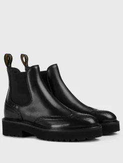 Stivaletto Doucal's in pelle con motivo brogue