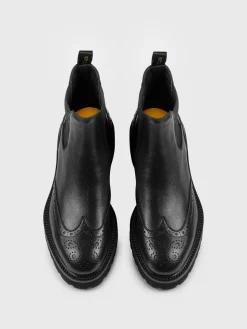 Stivaletto Doucal's in pelle con motivo brogue