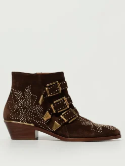 Stivaletto Susan Chloé in camoscio con micro borchie