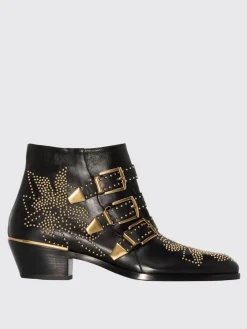 Stivaletto Susanna Chloè in pelle con borchie