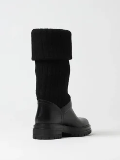 Stivaletto Thurso Gianvito Rossi in pelle e maglia a coste