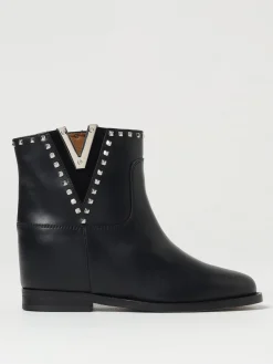 Stivaletto Via Roma 15 in pelle con borchie