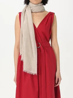 Stola Brunello Cucinelli in cashmere e seta con paillettes ricamate