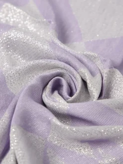 Stola Emporio Armani in misto cotone e lamè con rombi jacquard