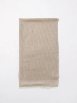 Stola FF Fendi in lana con monogram jacquard