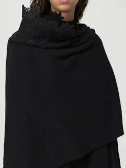 Stola in misto lana con inserti in pizzo Ermanno Scervino Life