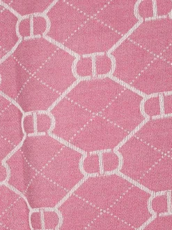 Stola Twinset in viscosa con Oval T jacquard