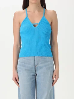 Top a coste Iceberg in jersey di viscosa