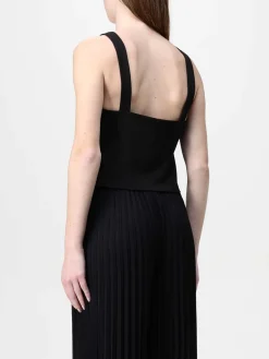 Top a v H Couture in poliestere con maxi fiore