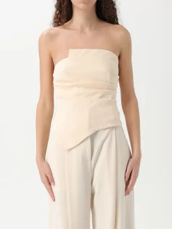 Top asimmetrico H Couture in poliestere