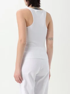 Top basic Armani Exchange con logo ricamato