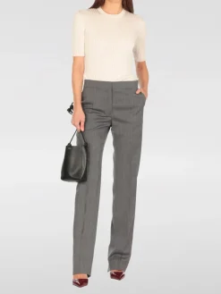 Top basic Jil Sander in maglia di seta a coste