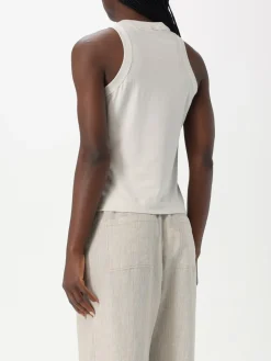 Top Brunello Cucinelli in misto cotone con strass