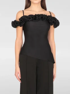 Top Coperni in jersey con rouches