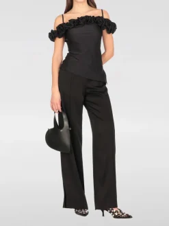 Top Coperni in jersey con rouches