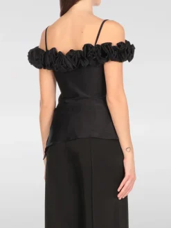 Top Coperni in jersey con rouches