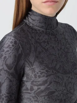 Top crop Just Cavalli in jersey con stampa