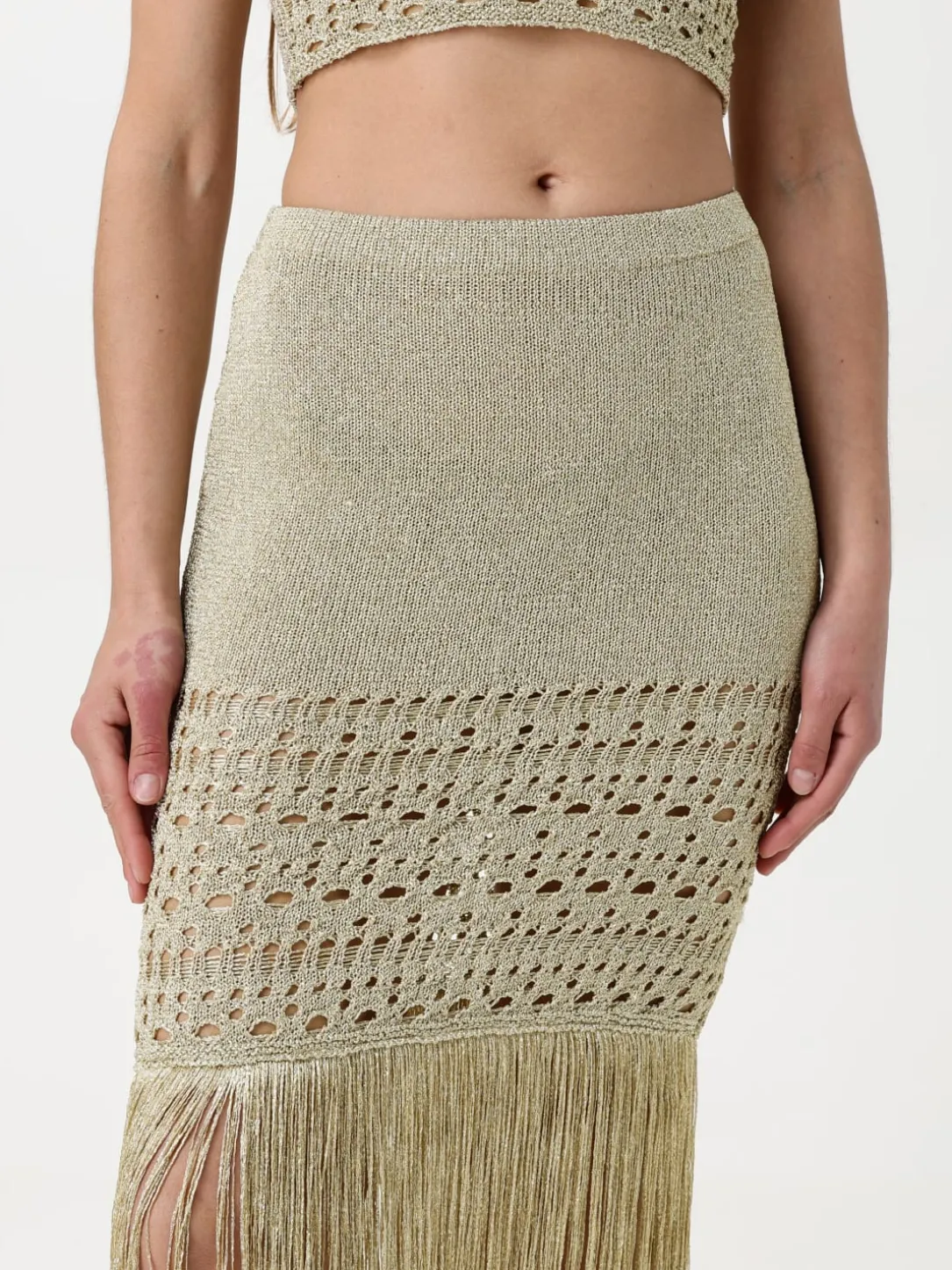 Top crop lurex Simona Corsellini