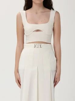 Top cropped Patrizia Pepe in misto lino