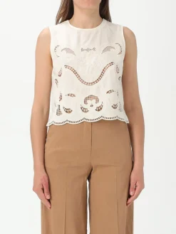 Top cropped Twinset in Sangallo
