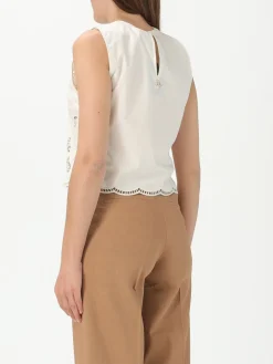 Top cropped Twinset in Sangallo