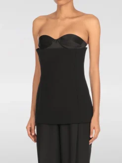 Top da sera Khaite in raso