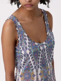Top Etro in viscosa con stampa Paisley