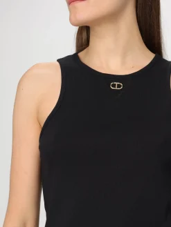 Top in cotone stretch Twinset