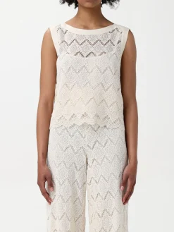 Top in maglia di cotone a zig zag Twinset