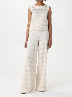 Top in maglia di cotone a zig zag Twinset