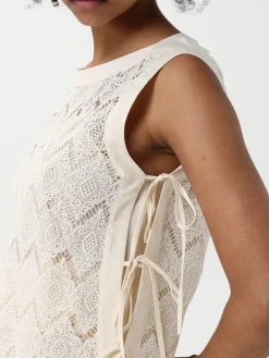 Top in maglia di cotone a zig zag Twinset