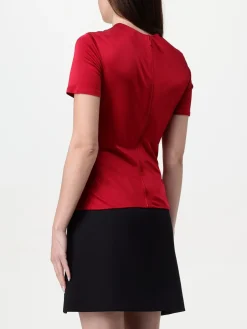 Top in viscosa con spilla da balia Versace