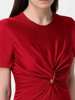 Top in viscosa con spilla da balia Versace