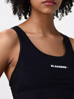 Top Jil Sander in tessuto tecnico stretch