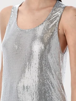 Top Junya Watanabe in maglia metallica