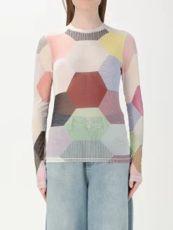 Top JW Anderson in jersey stampato