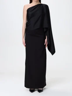 Top monospalla in raso H Couture