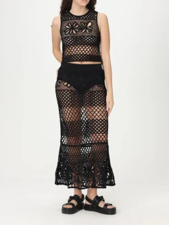 Top Pinko in misto viscosa crochet