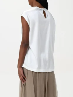 Top smanicato Brunello Cucinelli in seta